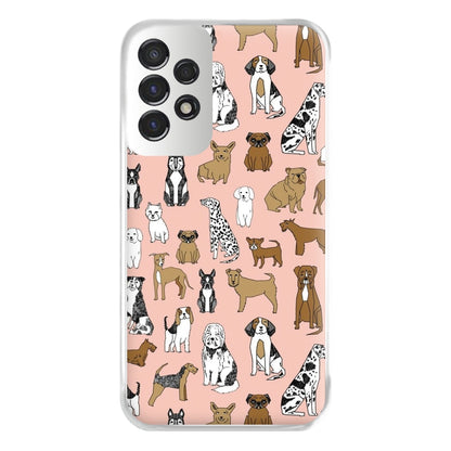 Dog Breeds - Animal Pattern Phone Case for Galaxy A53