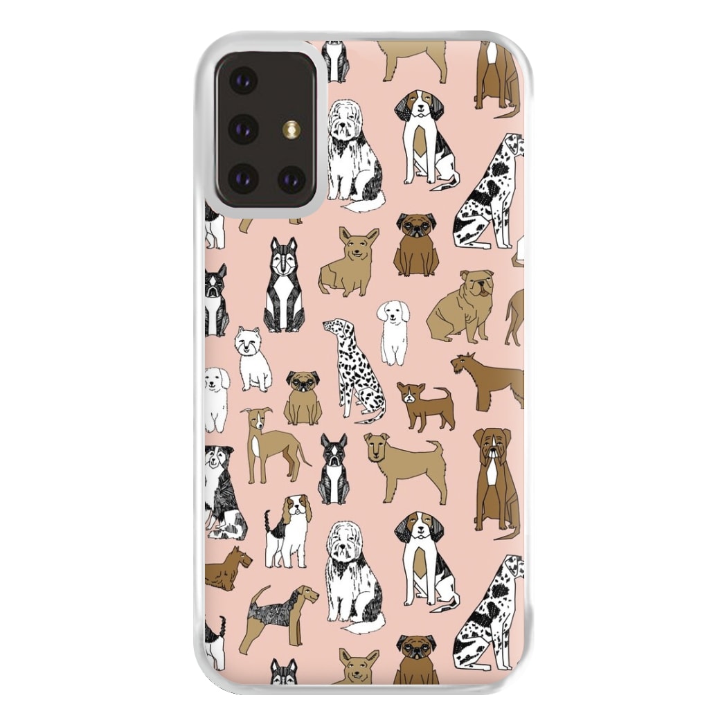 Dog Breeds - Animal Pattern Phone Case for Galaxy A71