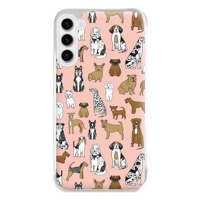 Dog Breeds - Animal Pattern Phone Case for Galaxy S23FE