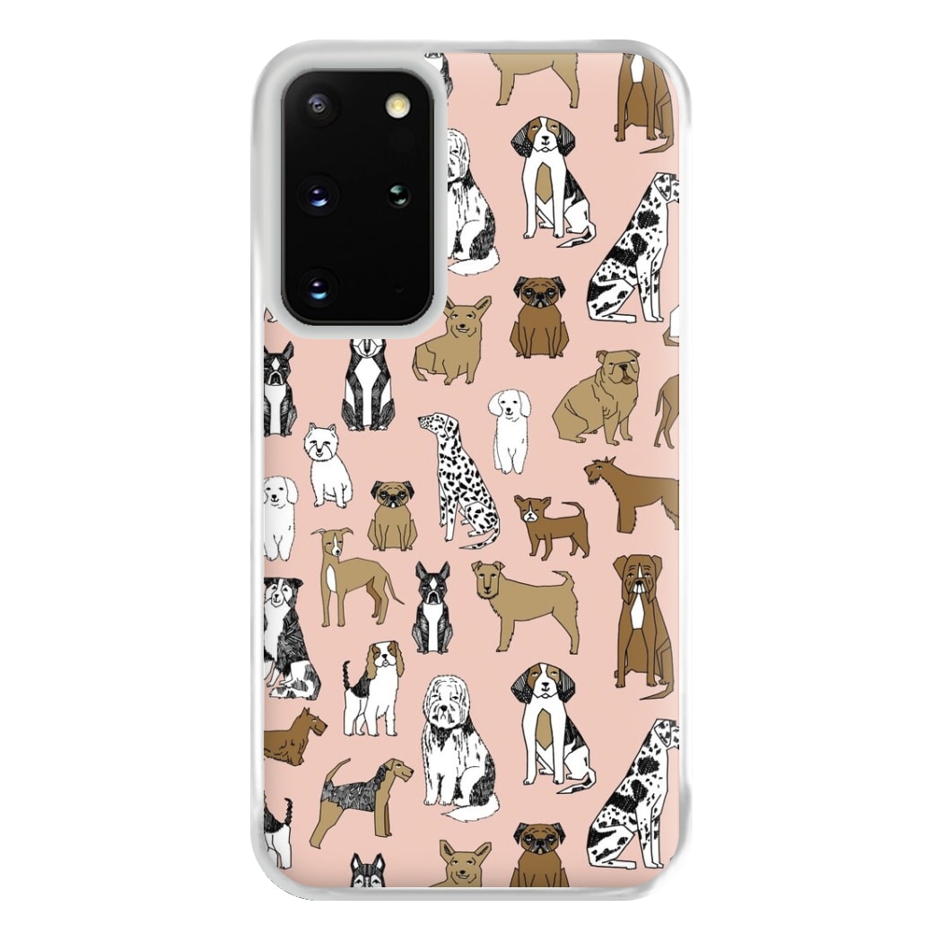 Dog Breeds - Animal Pattern Phone Case for Galaxy S20 Plus