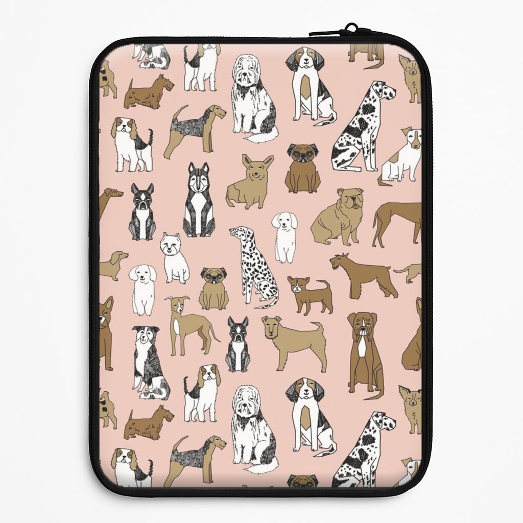 Dog Breeds - Animal Pattern Laptop Sleeve
