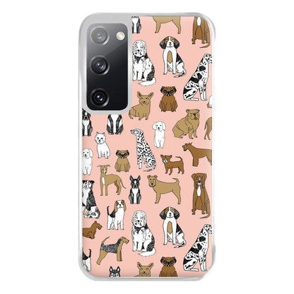 Dog Breeds - Animal Pattern Phone Case for Galaxy S20