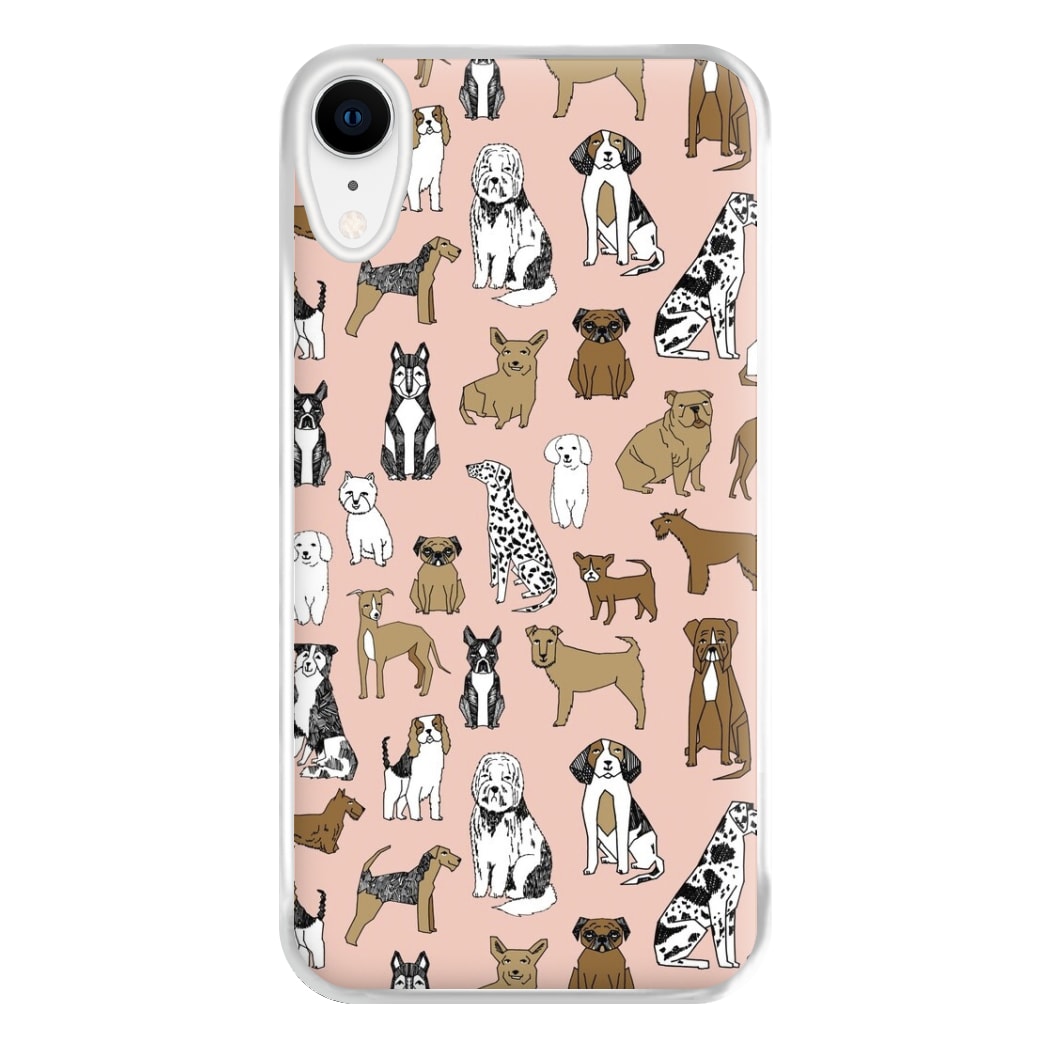 Dog Breeds - Animal Pattern Phone Case for iPhone XR