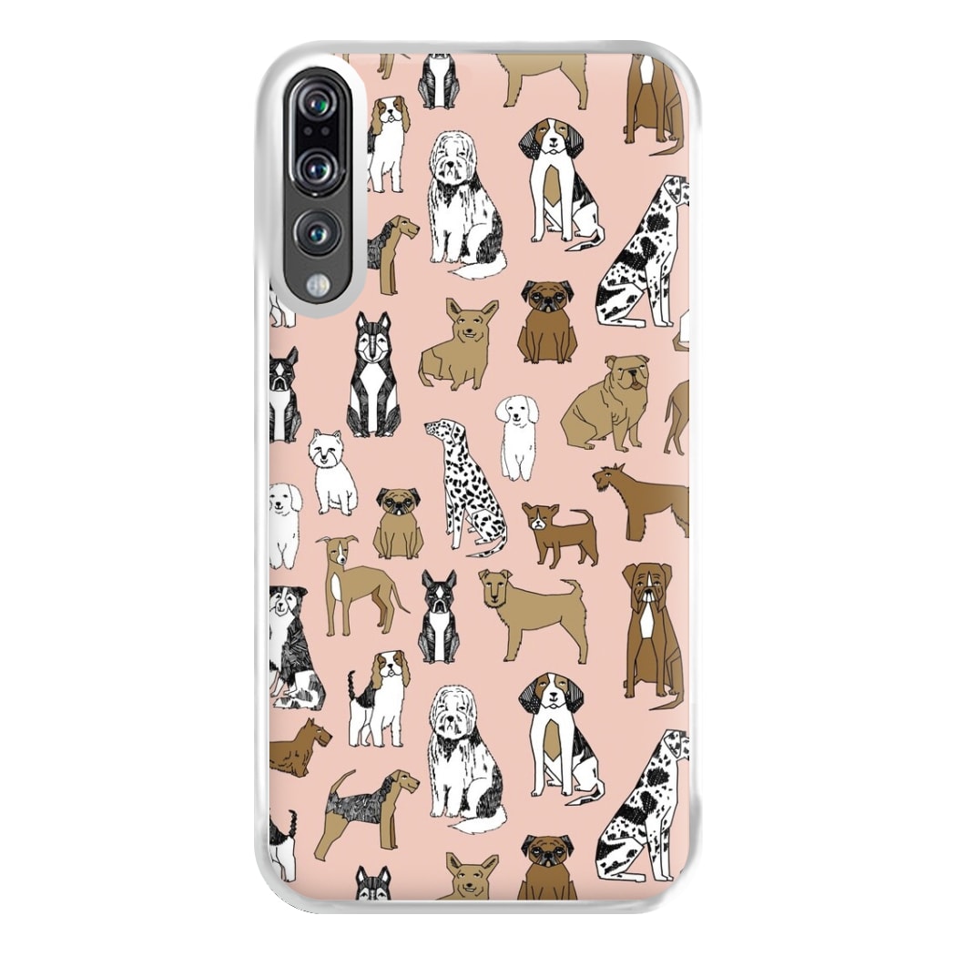 Dog Breeds - Animal Pattern Phone Case for Huawei P20 Pro