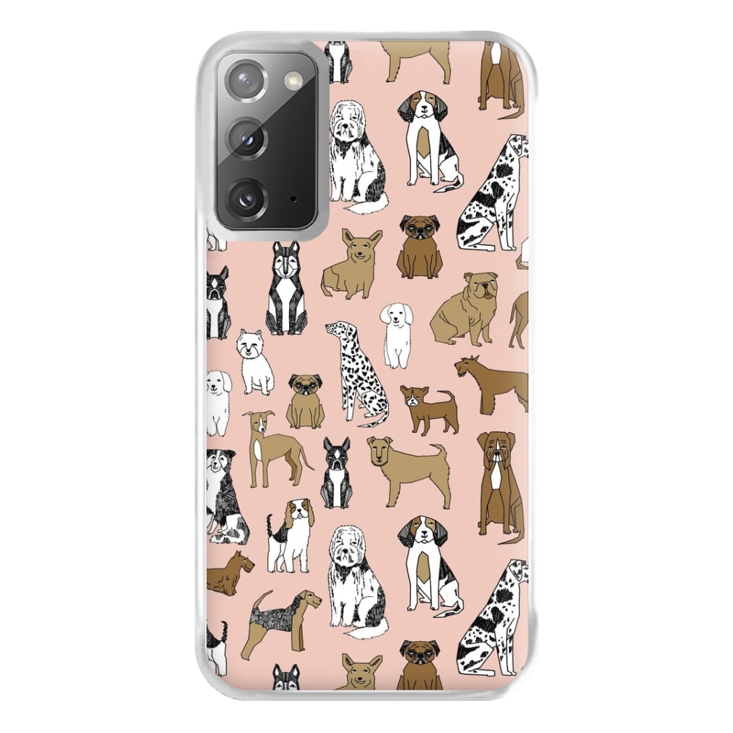 Dog Breeds - Animal Pattern Phone Case for Galaxy Note 20 Ultra