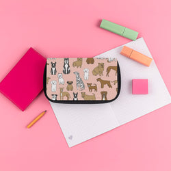 Dog Breeds - Animal Pattern Pencil Case