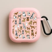 Dog Breeds - Animal Pattern AirPods Case 4