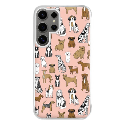 Dog Breeds - Animal Pattern Phone Case for Galaxy S24 Ultra