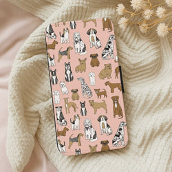 Dog Breeds - Animal Pattern Wallet Phone Case