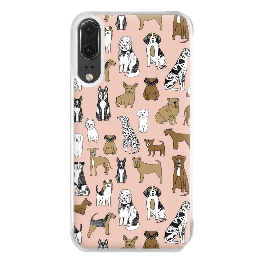 Dog Breeds - Animal Pattern Phone Case for Huawei P20