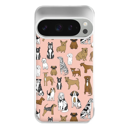 Dog Breeds - Animal Pattern Phone Case for Google Pixel 9 Pro XL