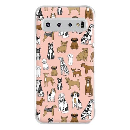 Dog Breeds - Animal Pattern Phone Case for Galaxy S10 Plus