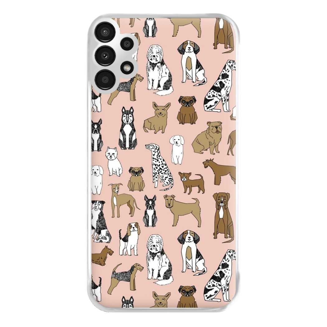 Dog Breeds - Animal Pattern Phone Case for Galaxy A13