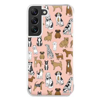 Dog Breeds - Animal Pattern Phone Case for Galaxy S22 Plus