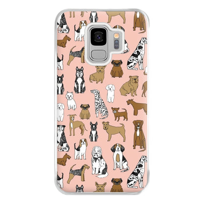 Dog Breeds - Animal Pattern Phone Case for Galaxy S9 Plus