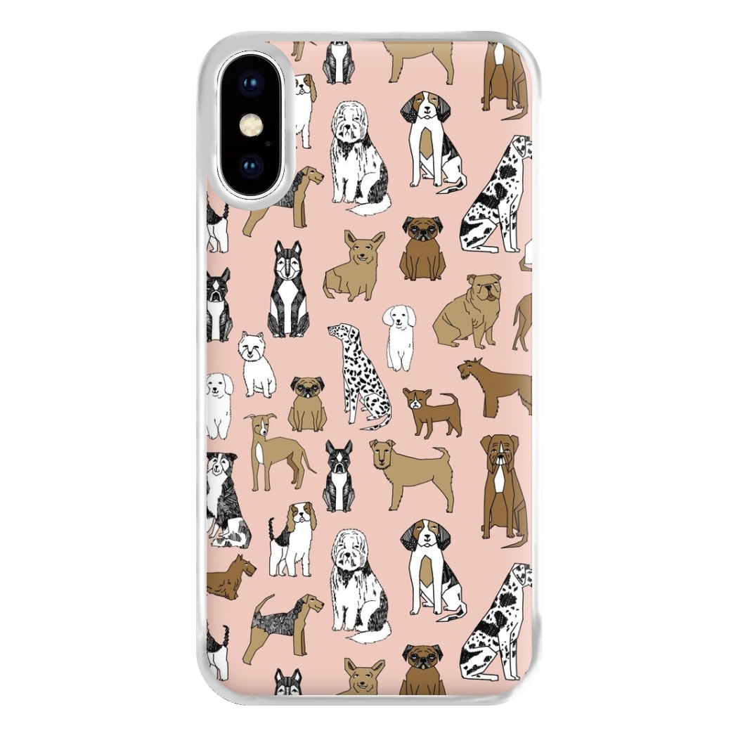 Dog Breeds - Animal Pattern Phone Case for iPhone XS Max