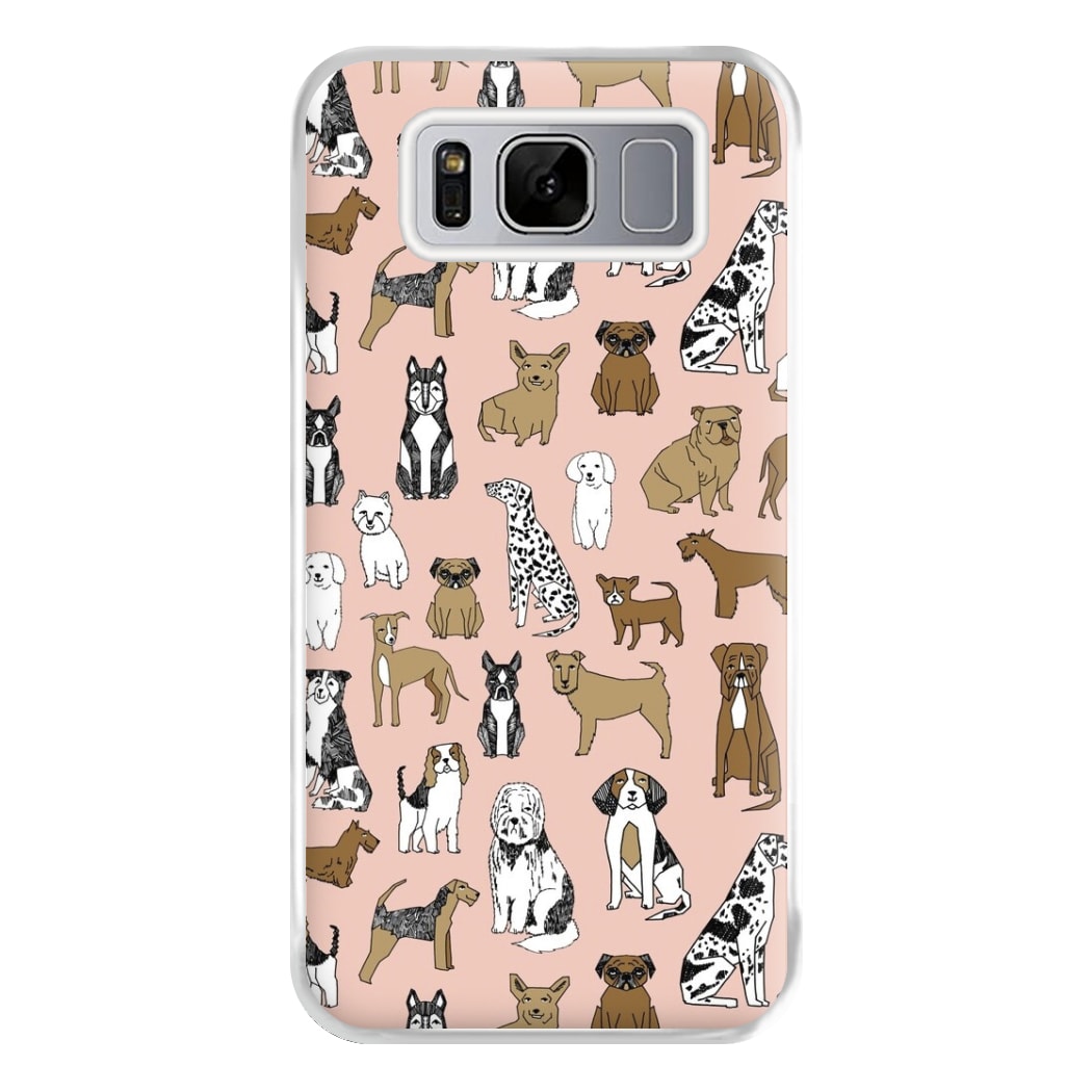 Dog Breeds - Animal Pattern Phone Case for Galaxy S8 Plus