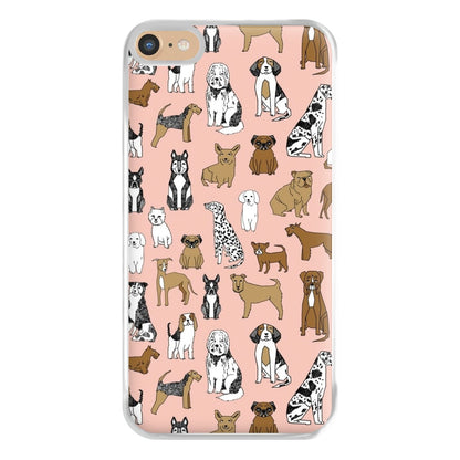 Dog Breeds - Animal Pattern Phone Case for iPhone 6 Plus / 7 Plus / 8 Plus