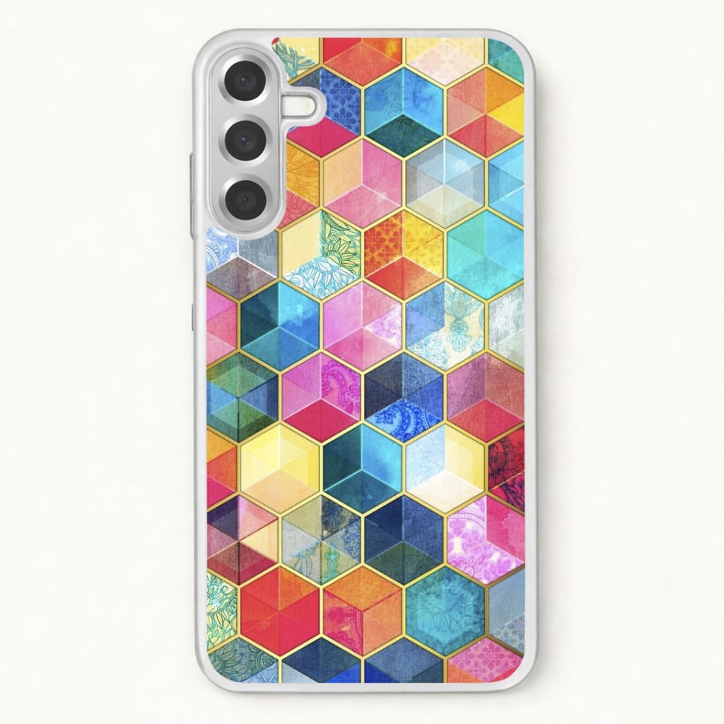 Colourful Honeycomb Pattern Phone Case for Galaxy A37