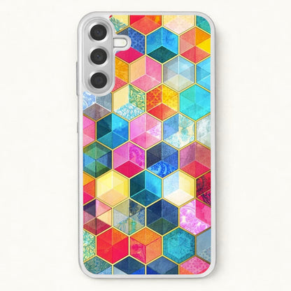 Colourful Honeycomb Pattern Phone Case for Galaxy A37