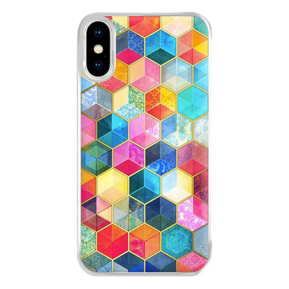 Colourful Honeycomb Pattern Phone Case for iPhone XS Max