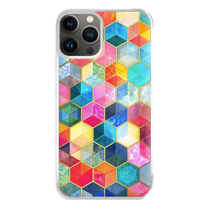 Colourful Honeycomb Pattern Phone Case for iPhone 11 Pro Max