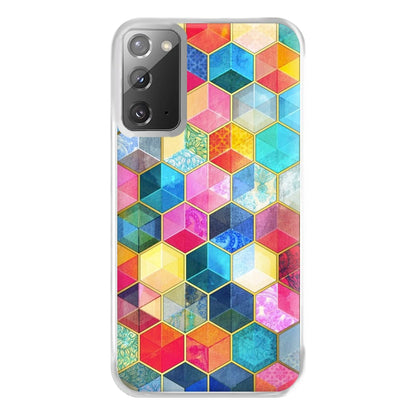 Colourful Honeycomb Pattern Phone Case for Galaxy Note 20 Ultra