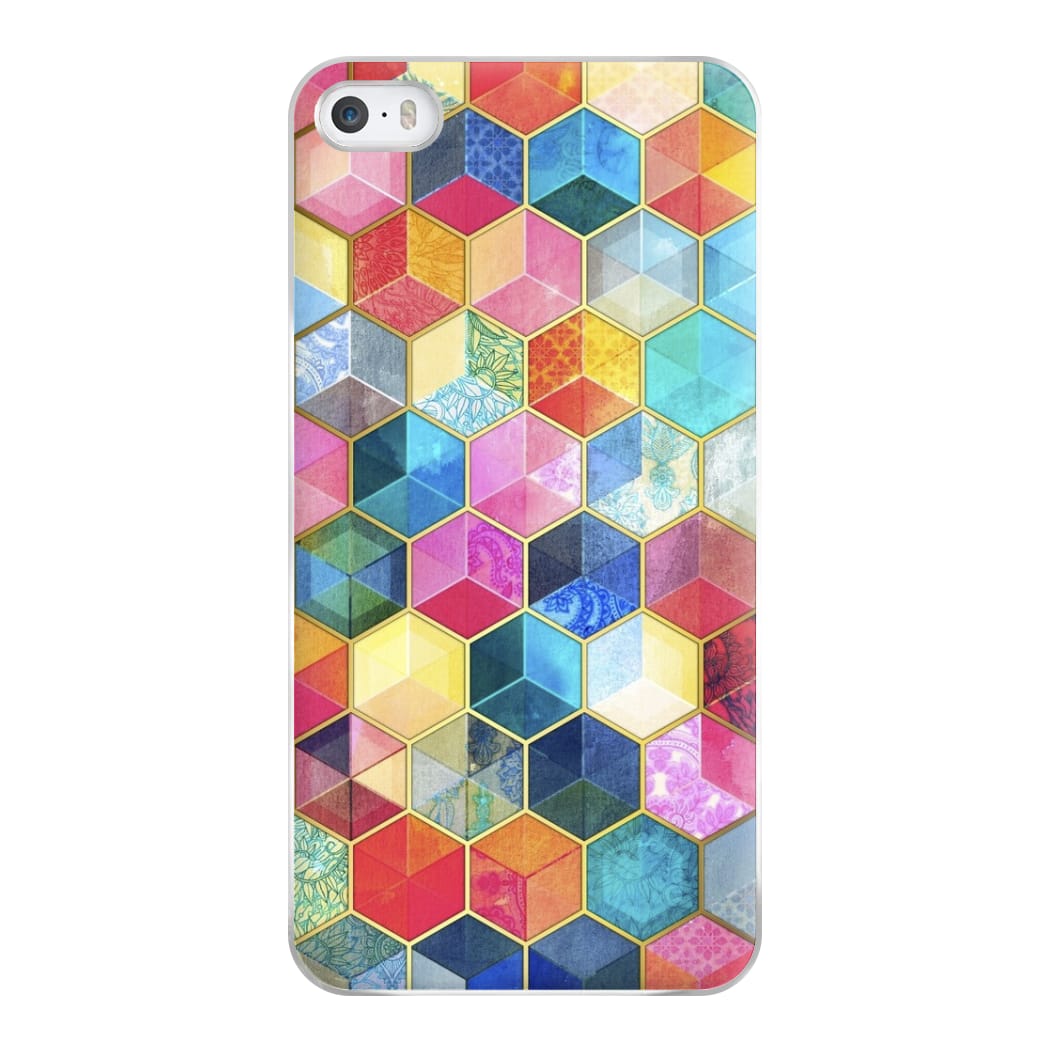 Colourful Honeycomb Pattern Phone Case for iPhone 5 / 5s / SE 2016