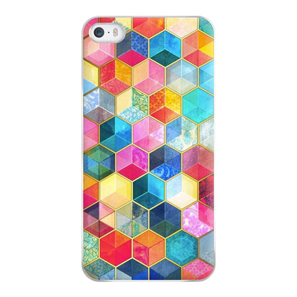 Colourful Honeycomb Pattern Phone Case for iPhone 5 / 5s / SE 2016