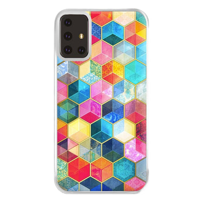 Colourful Honeycomb Pattern Phone Case for Galaxy A71