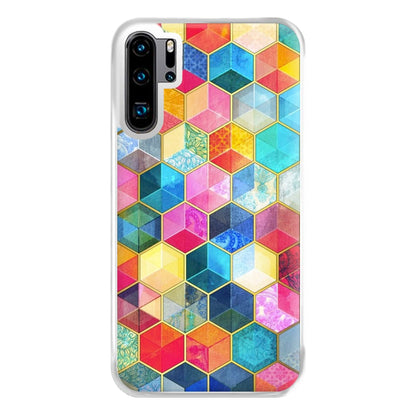 Colourful Honeycomb Pattern Phone Case for Huawei P30 Pro