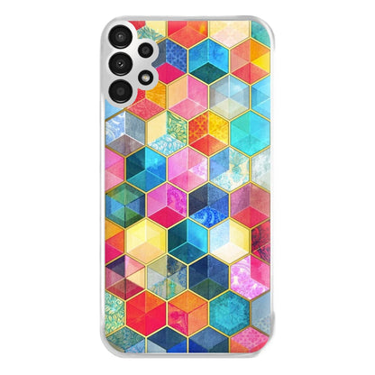 Colourful Honeycomb Pattern Phone Case for Galaxy A13