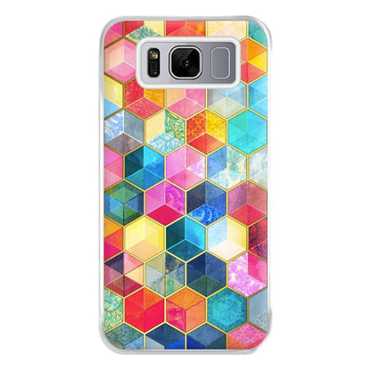 Colourful Honeycomb Pattern Phone Case for Galaxy S8 Plus