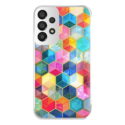 Colourful Honeycomb Pattern Phone Case for Galaxy A33