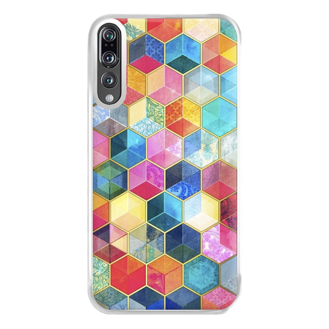 Colourful Honeycomb Pattern Phone Case for Huawei P20 Pro