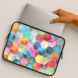 Colourful Honeycomb Pattern MacBook Case