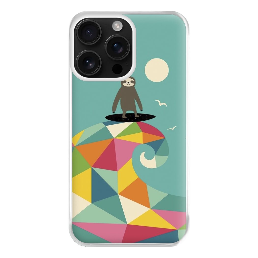 Surfing Sloth Phone Case