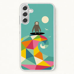 Surfing Sloth Phone Case for Galaxy A37
