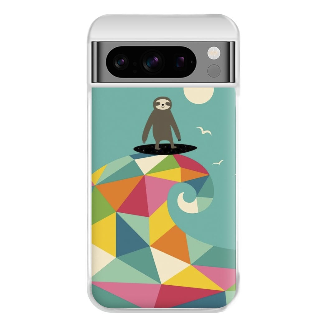 Surfing Sloth Phone Case for Google Pixel 8 Pro