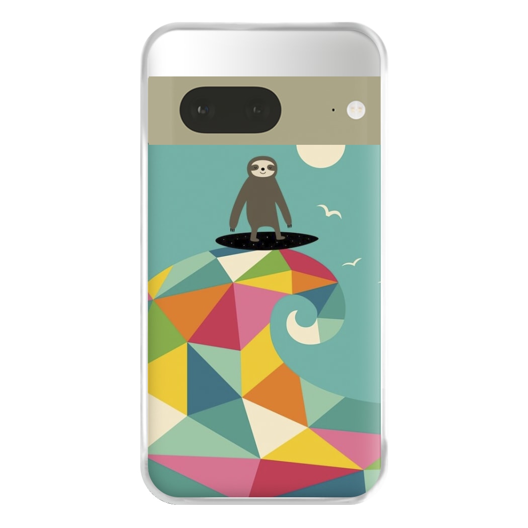 Surfing Sloth Phone Case for Google Pixel 7a