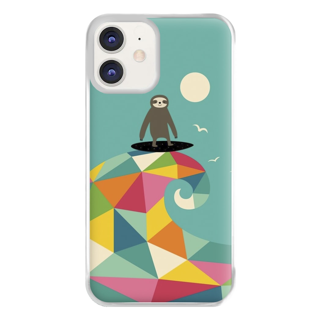 Surfing Sloth Phone Case for iPhone 12 / 12 Pro