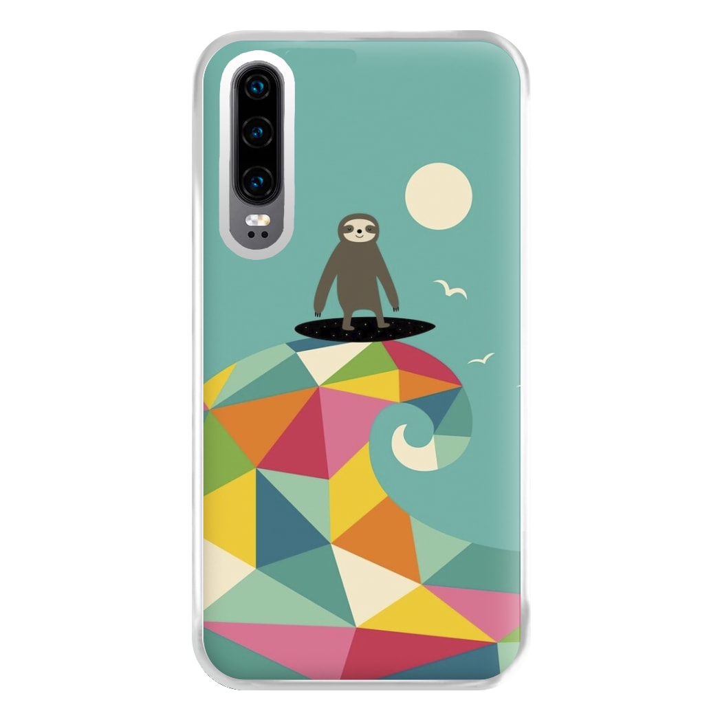 Surfing Sloth Phone Case for Huawei P30