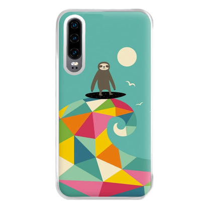 Surfing Sloth Phone Case for Huawei P30