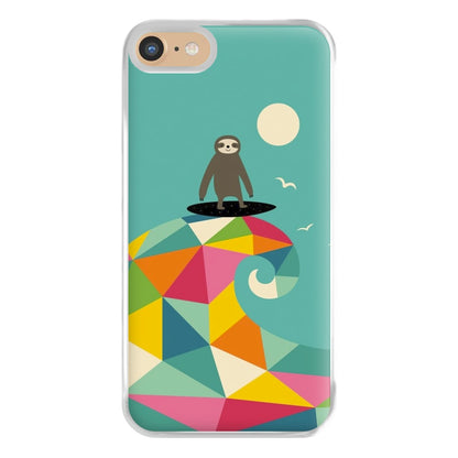 Surfing Sloth Phone Case for iPhone 6 / 7 / 8 / SE