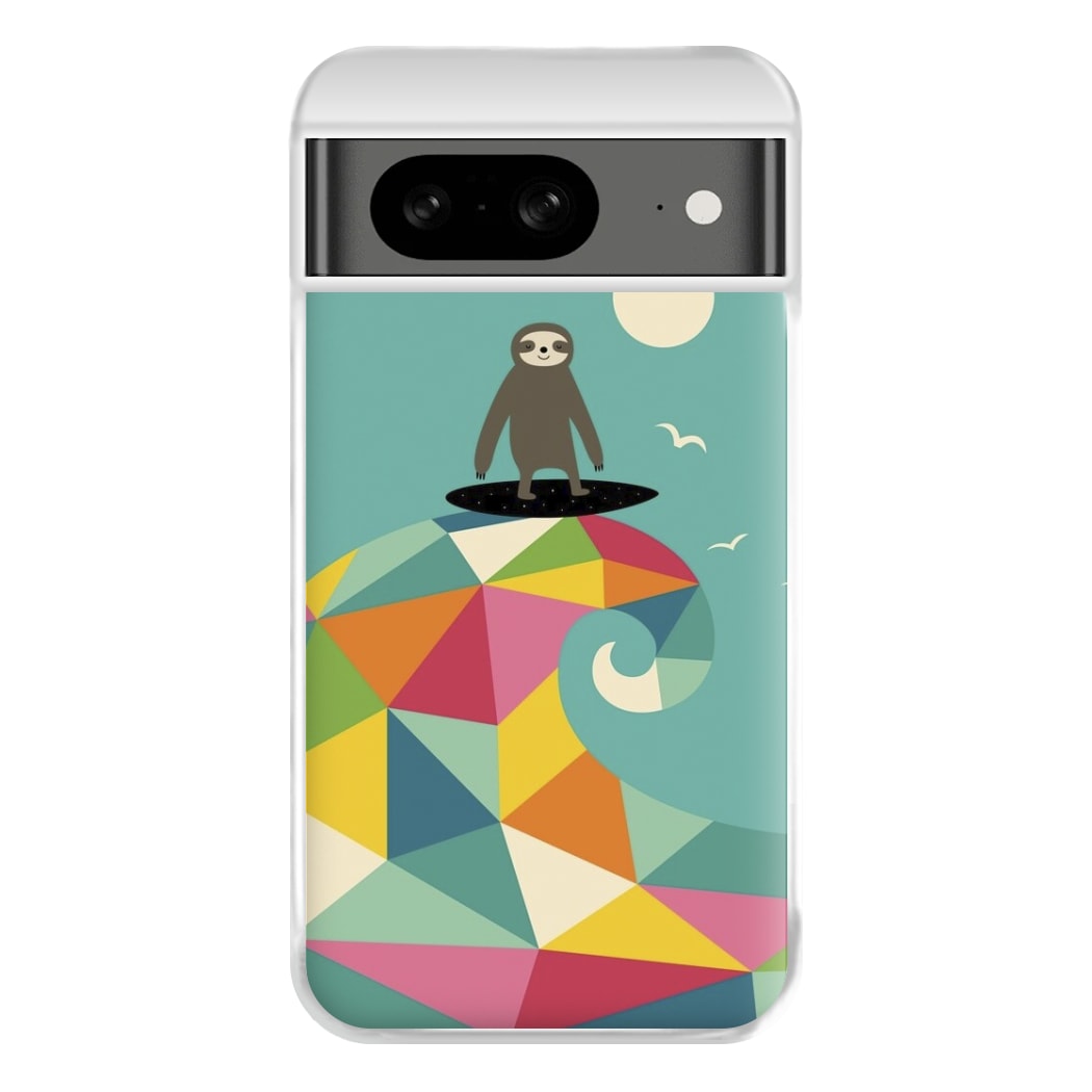 Surfing Sloth Phone Case for Google Pixel 8