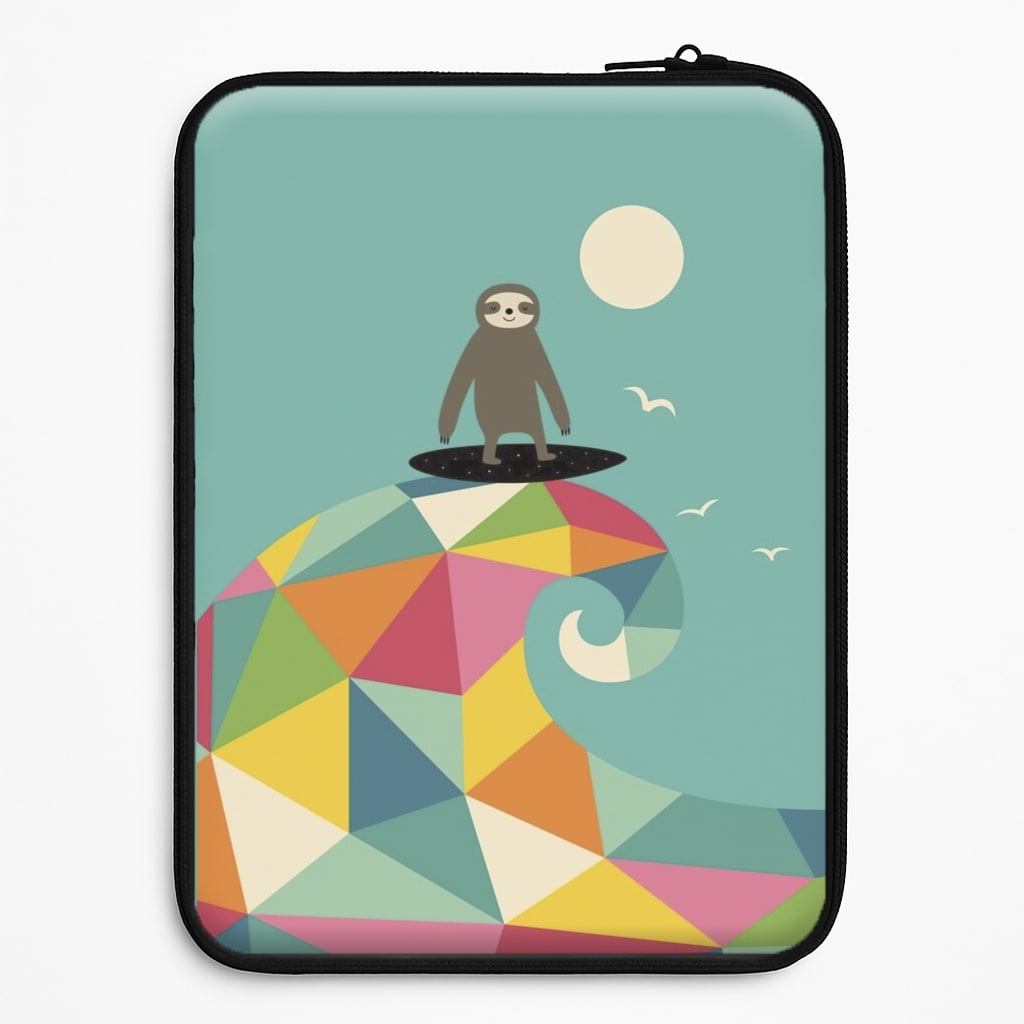 Surfing Sloth Laptop Sleeve
