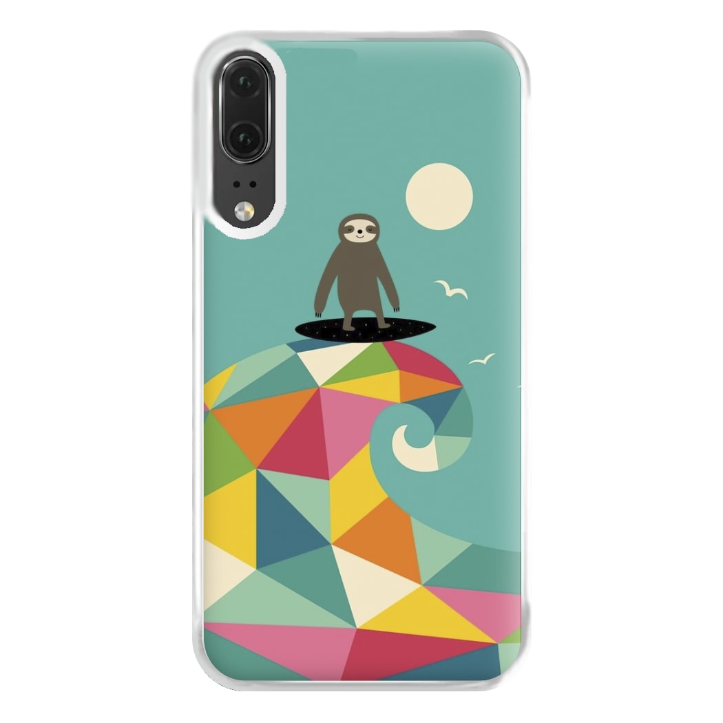 Surfing Sloth Phone Case for Huawei P20