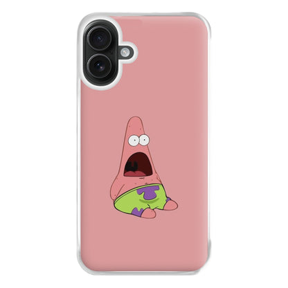 Surprised Patrick Phone Case for iPhone 16 Plus