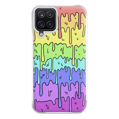 Dripping Rainbow Phone Case for Galaxy A12