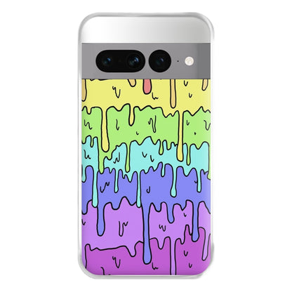 Dripping Rainbow Phone Case for Google Pixel 7 Pro